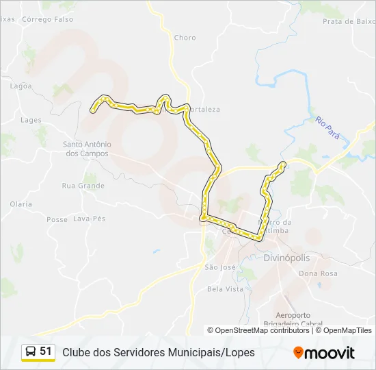 51 Bus Line Map