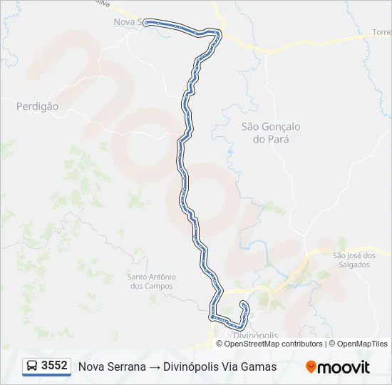 3552 Bus Line Map