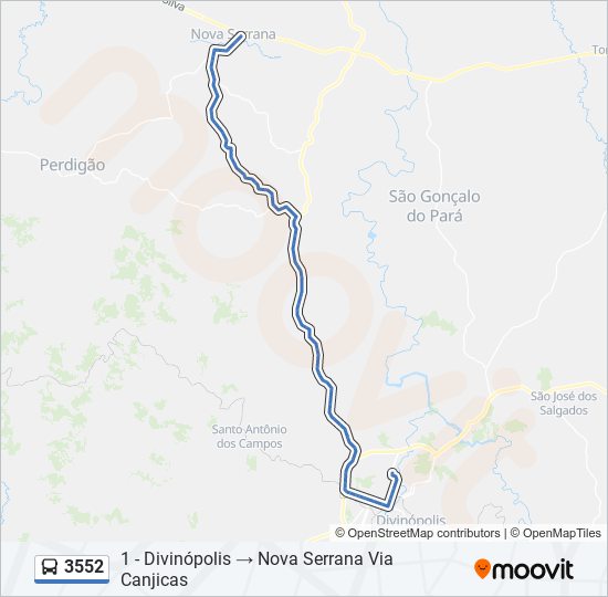 3552 bus Line Map