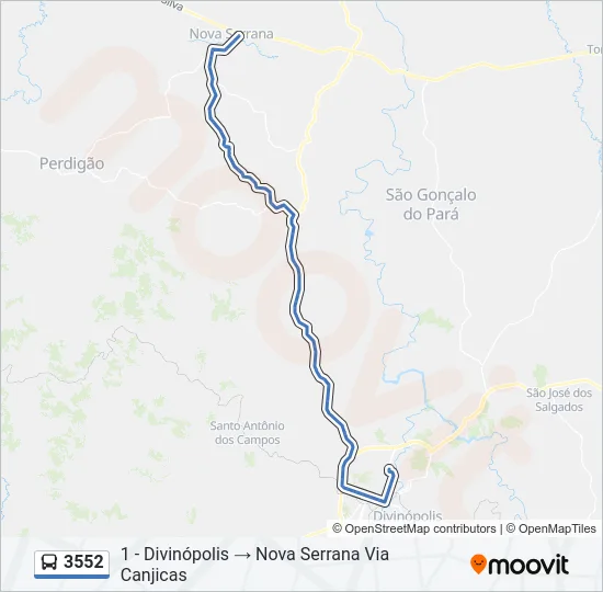 3552 Bus Line Map