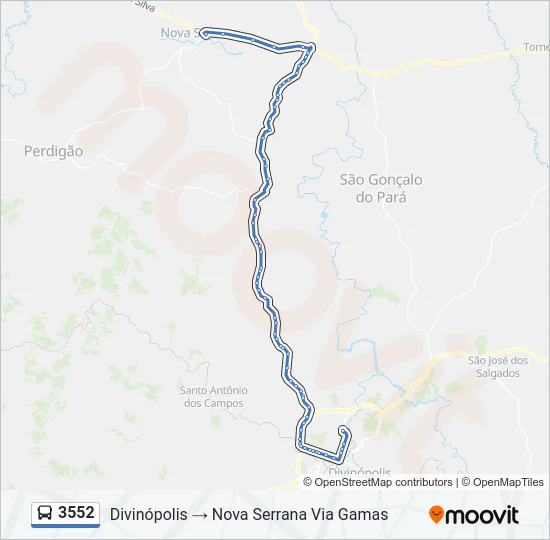 3552 Bus Line Map