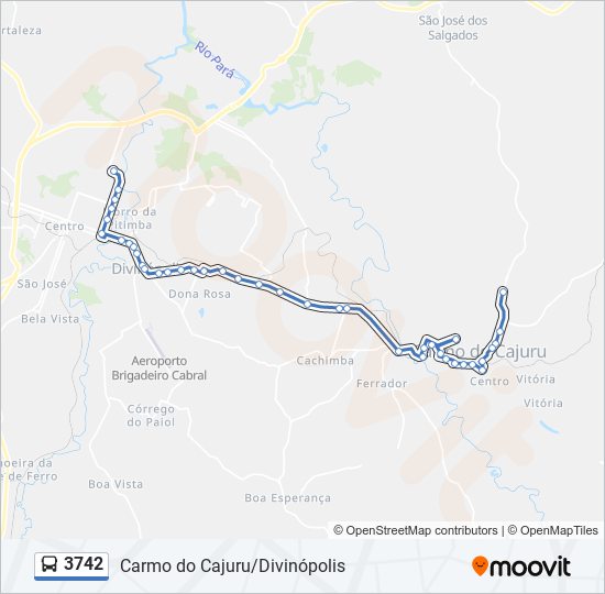 3742 bus Line Map