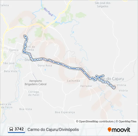 3742 Bus Line Map