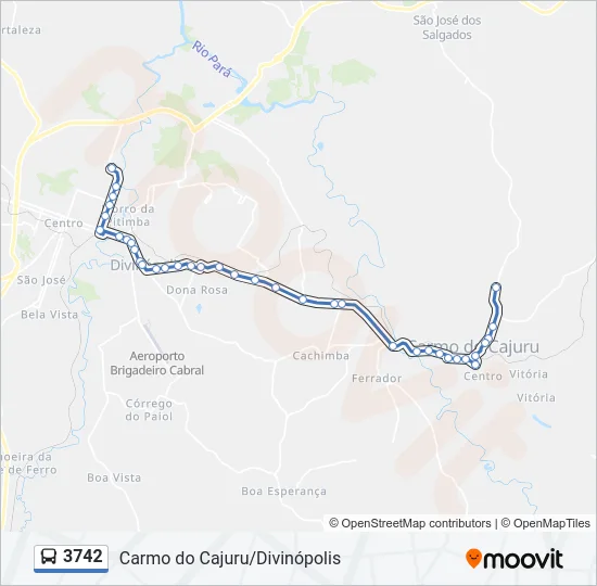 3742 Bus Line Map
