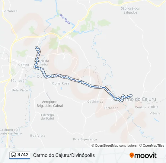 3742 Bus Line Map