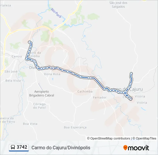 3742 Bus Line Map