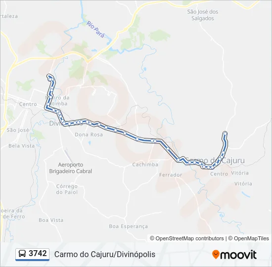 3742 Bus Line Map