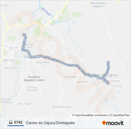 3742 Bus Line Map