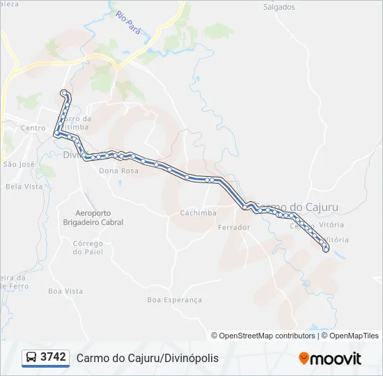 3742 Bus Line Map