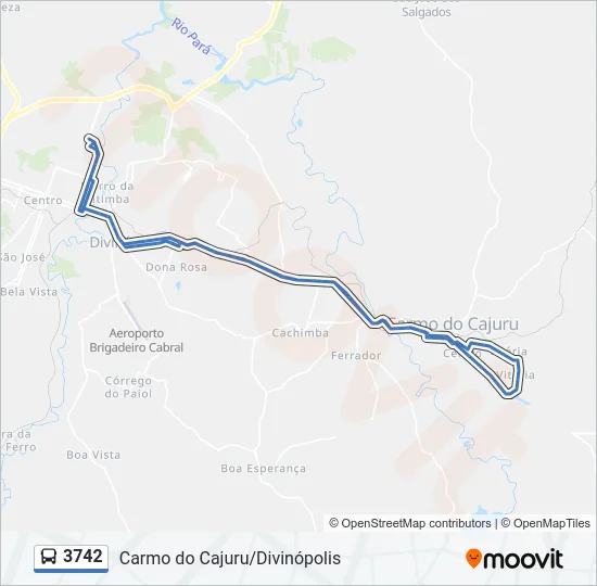 3742 Bus Line Map