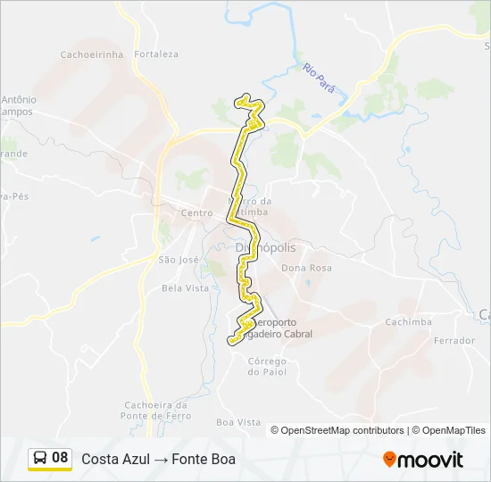08 Bus Line Map