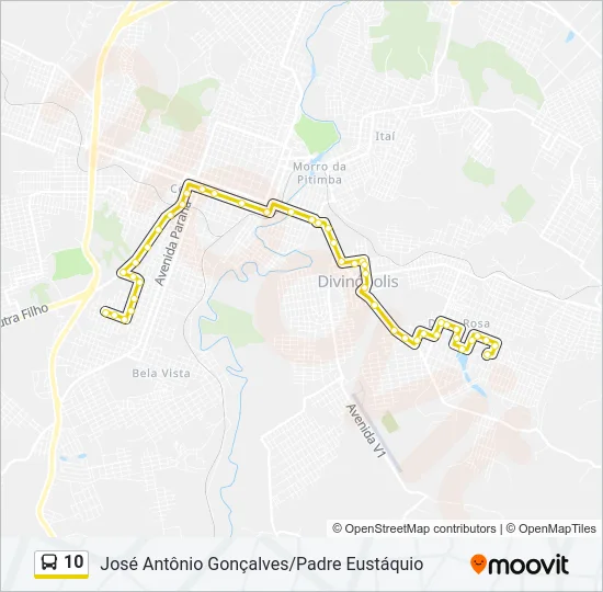 10 Bus Line Map