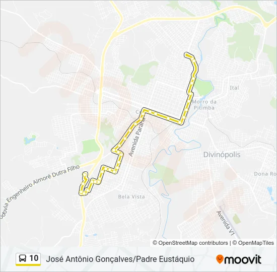 10 Bus Line Map