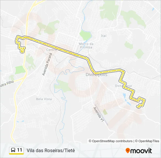 11 Bus Line Map