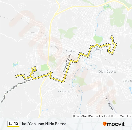 12 Bus Line Map