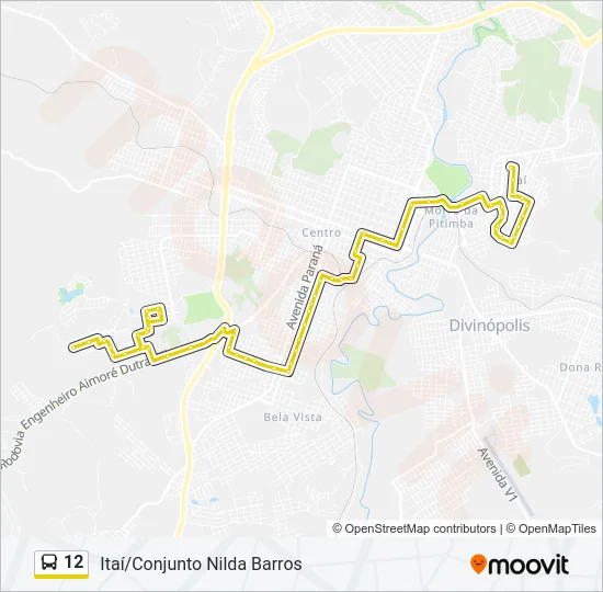 12 Bus Line Map