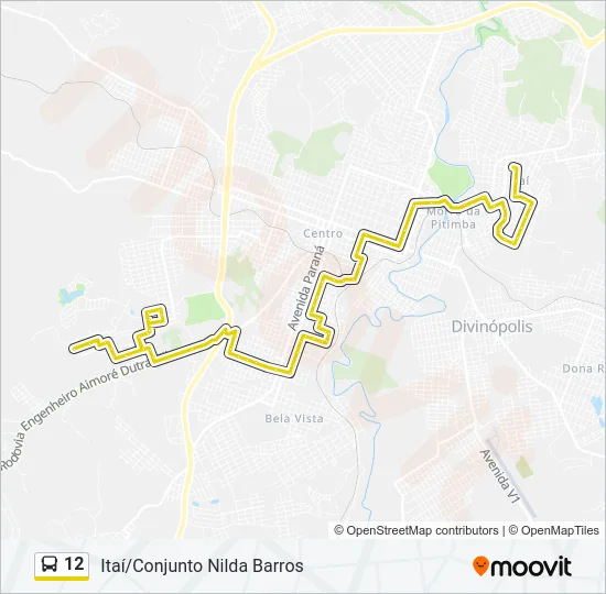 12 Bus Line Map