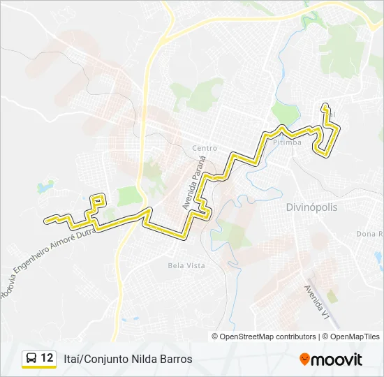 12 Bus Line Map