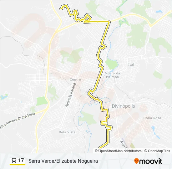 17 Bus Line Map