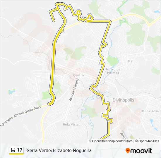 17 Bus Line Map
