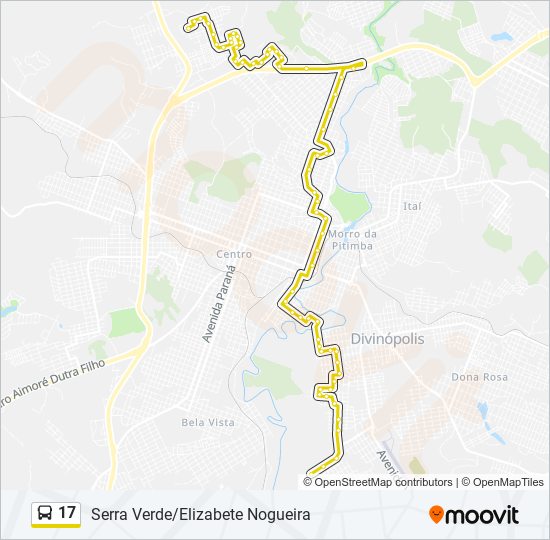 Mapa de 17 de autobús