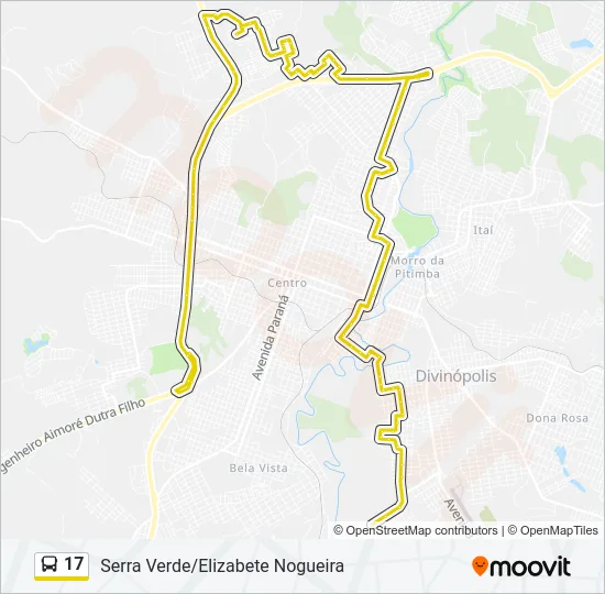 17 Bus Line Map
