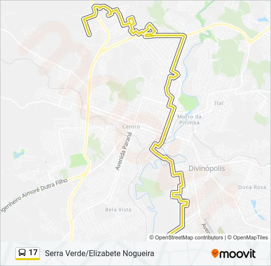 17 Bus Line Map