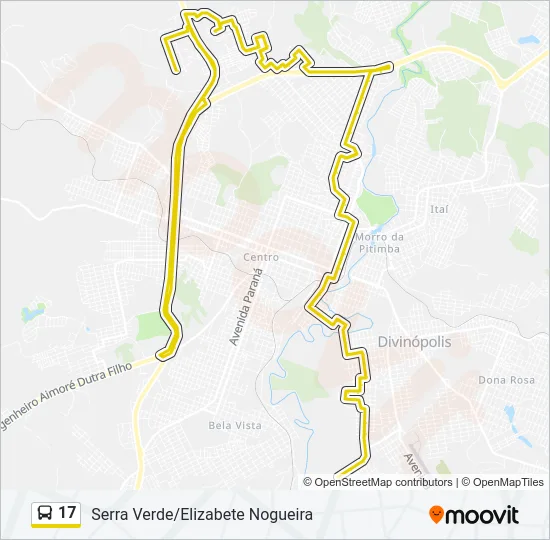 17 Bus Line Map