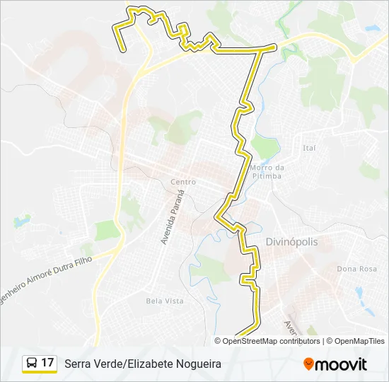 17 Bus Line Map