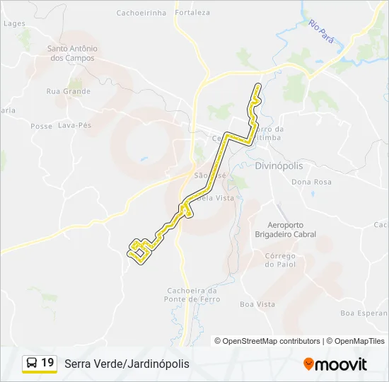 19 Bus Line Map