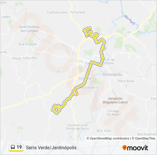19 Bus Line Map