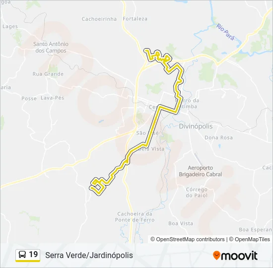 19 Bus Line Map