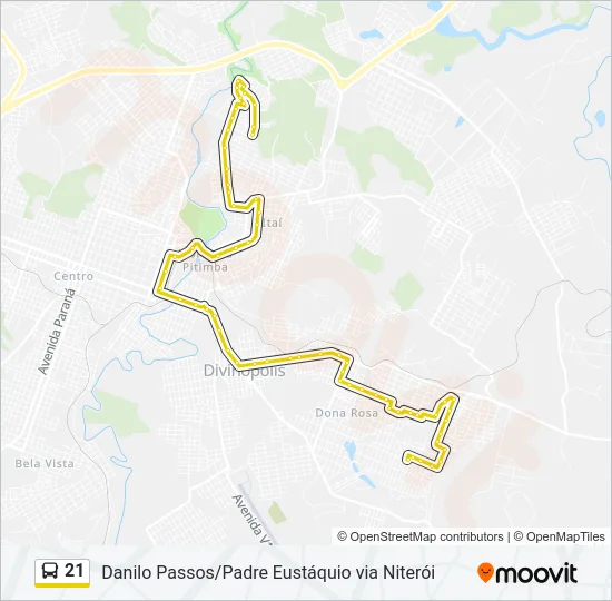 21 Bus Line Map
