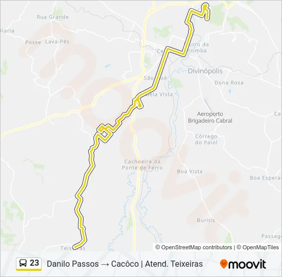 23 Bus Line Map