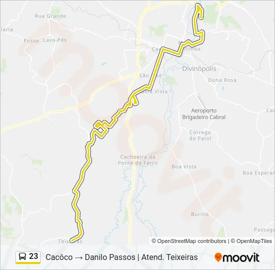 23 Bus Line Map