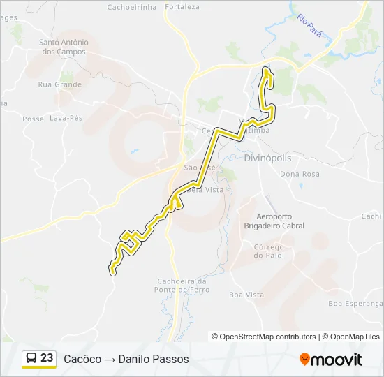 23 Bus Line Map