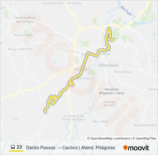 23 Bus Line Map