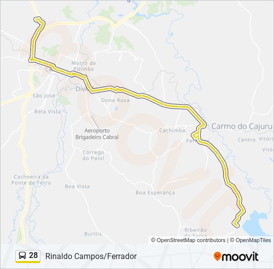 Mapa de 28 de autobús