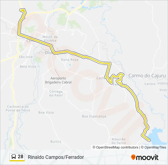 28 Bus Line Map