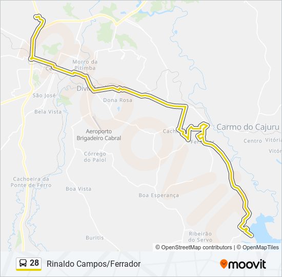 Mapa de 28 de autobús