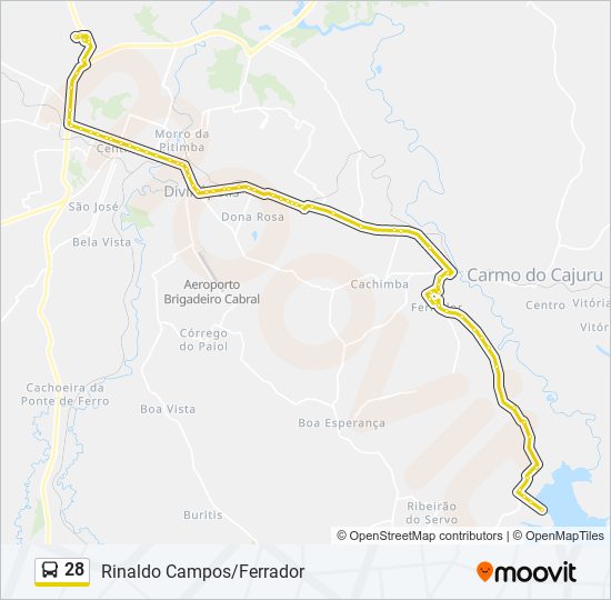 28 bus Line Map