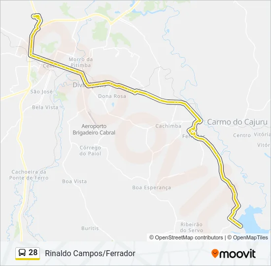 28 Bus Line Map