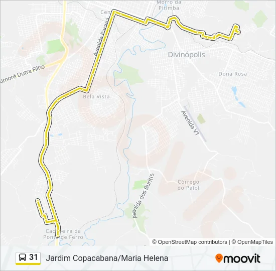 31 Bus Line Map