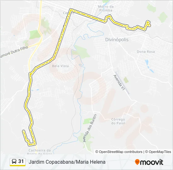 31 Bus Line Map