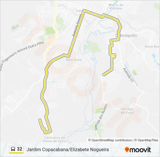 32 Bus Line Map