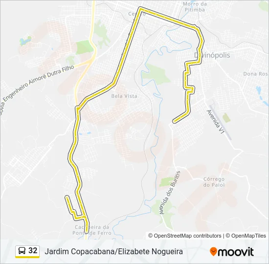 32 Bus Line Map