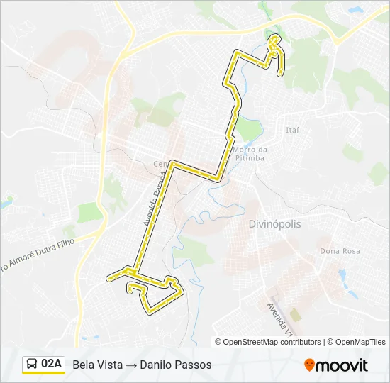 02A Bus Line Map