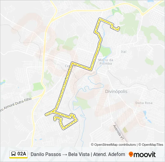 02A Bus Line Map