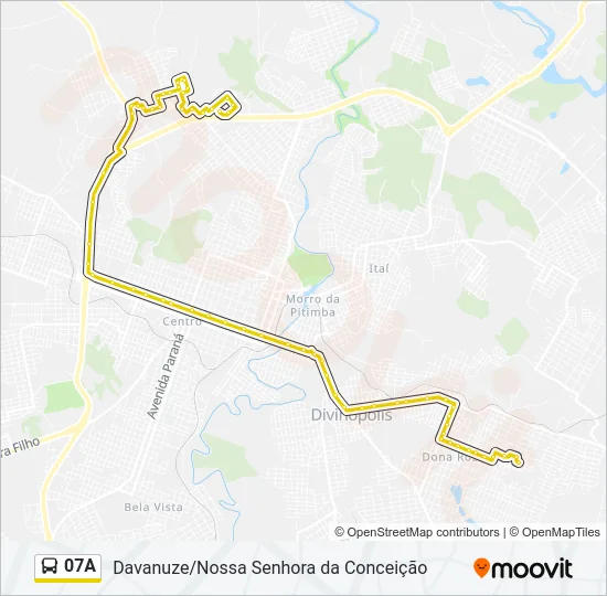 07A Bus Line Map