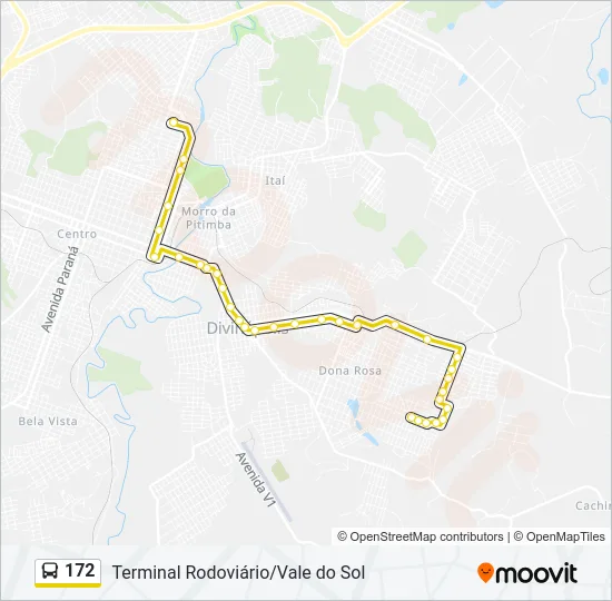 172 Bus Line Map
